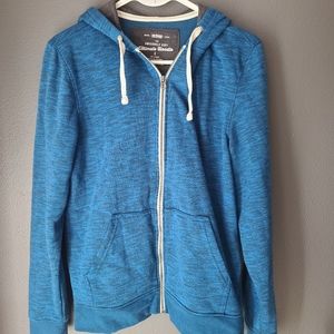 Urban Pipeline The Awesomely Soft Ultimate Hoodie Full Zip Blue Men's small